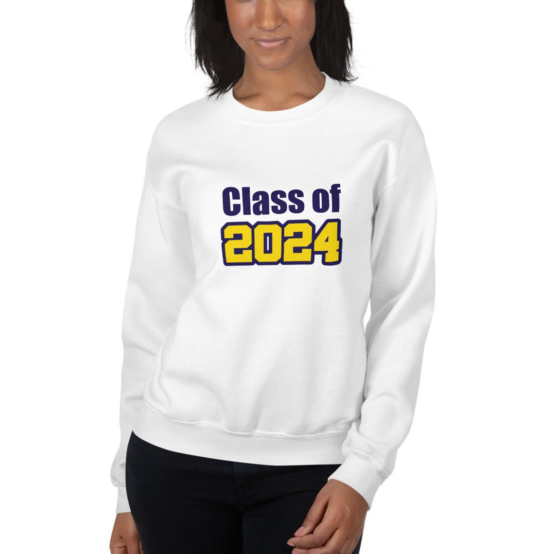 Class of 2025 blue gold Unisex Sweatshirt Etsy