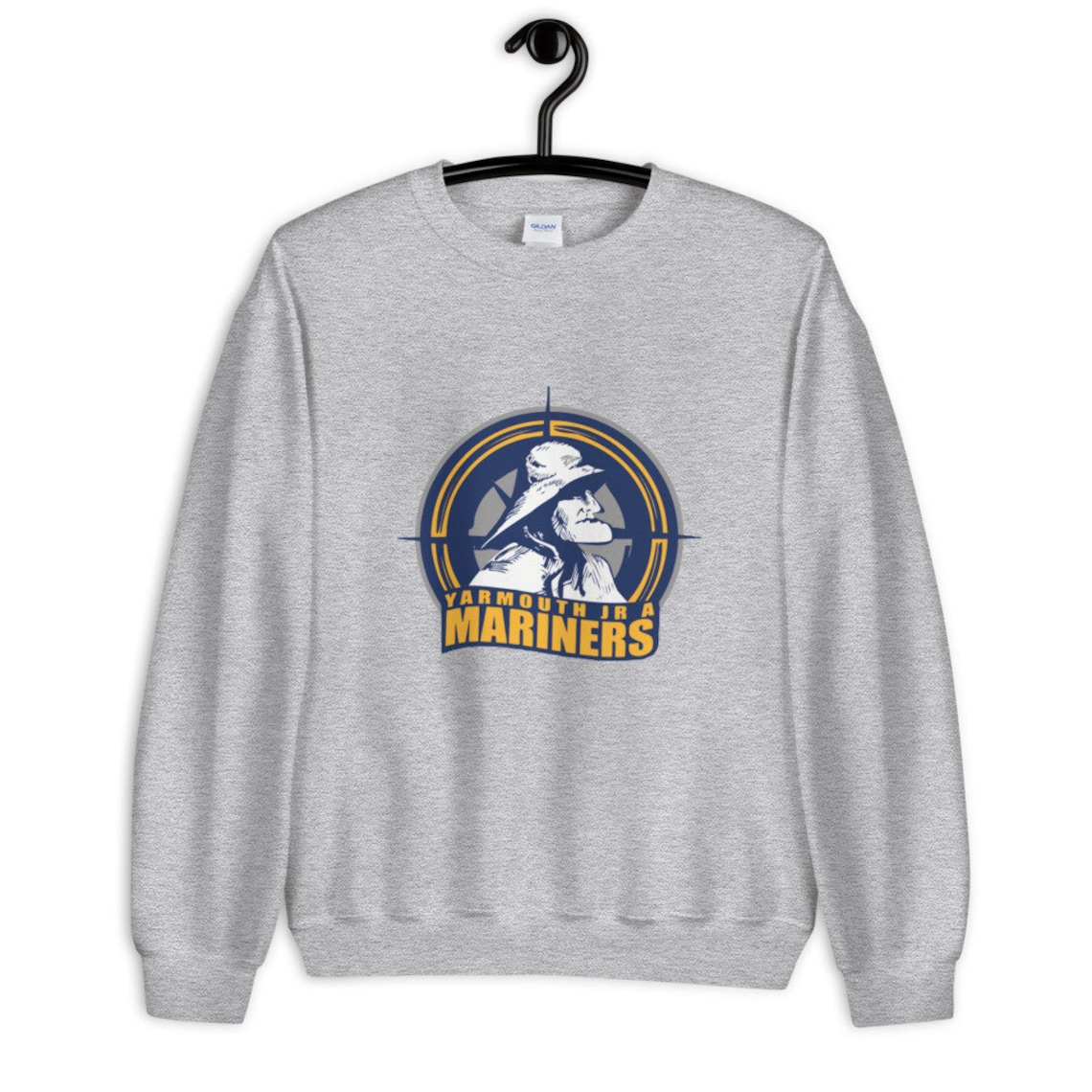 Yarmouth Mariners Vintage Hockey Logo Unisex Crew Neck Etsy