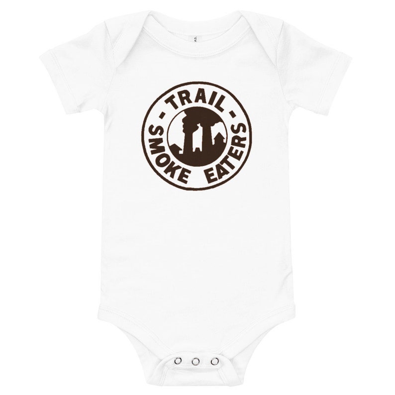 Trail Smoke Eaters Vintage Hockey Logo Baby short sleeve one piece Bodysuit T-shirt
