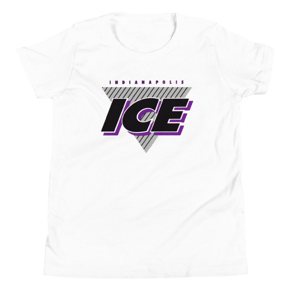 Indianapolis Ice Vintage Hockey Logo Youth Short Sleeve Etsy