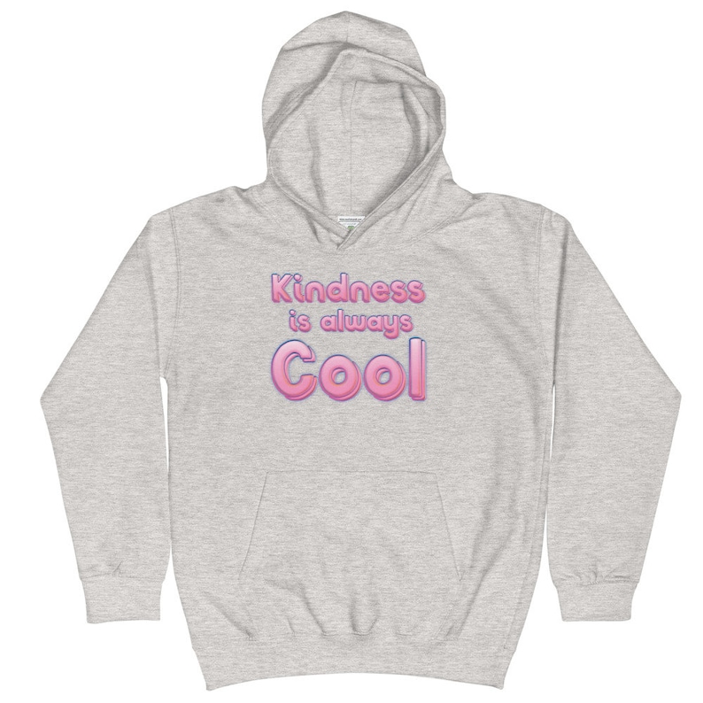 Kindness is Always Cool Anti-Bullying Kids Hoodie Hooded Sweatshirt