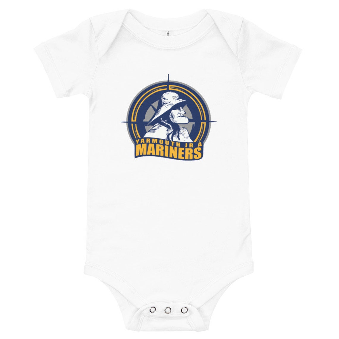 Yarmouth Mariners Vintage Hockey Logo Baby short sleeve one Etsy