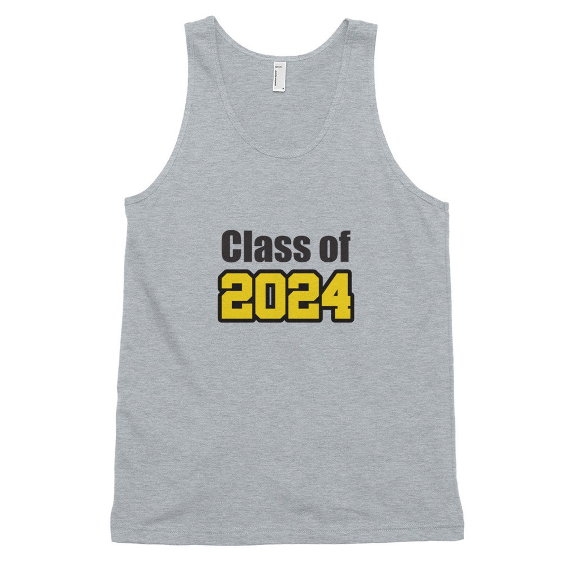 Class of 2024 black gold Classic tank top unisex Etsy