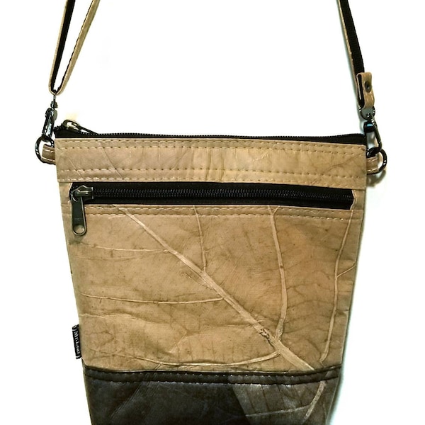 Leaf Purse, Vegan bag, Vegan purse, Leaf Cross body Purse, unique Purse, Natural Purse, vegan Cross body bag