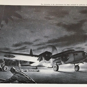 Westinghouse Bomber WWII Ad - 1942 Life Magazine Print