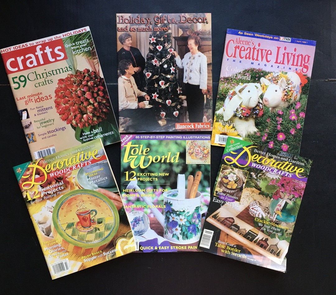 Vintage Craft Magazine Collection • Sewing • Crochet • Woodcrafts ...