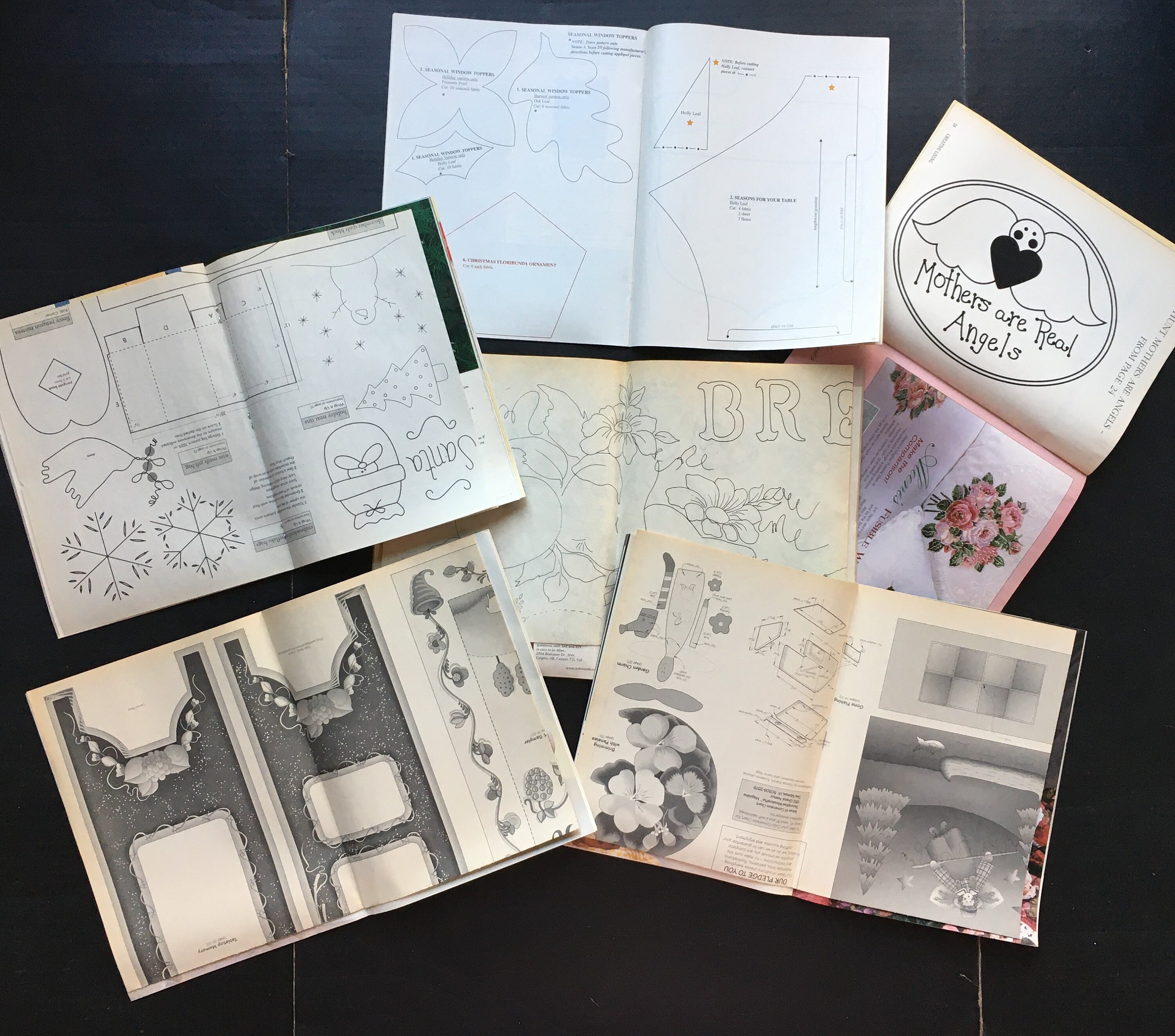 6 Vintage CRAFT MAGAZINES Patterns & Instructions Aleene's Crafts ...
