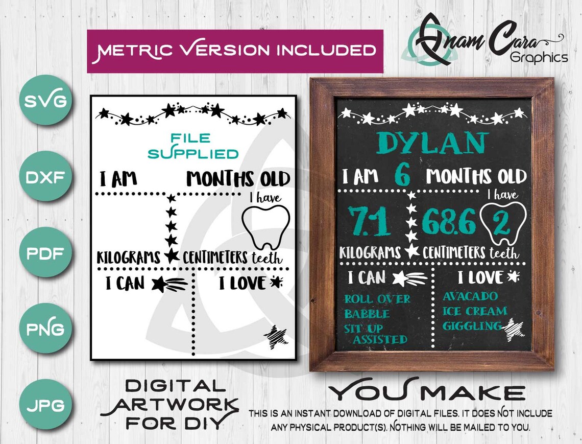 Free Free 141 Baby Milestone Chalkboard Svg SVG PNG EPS DXF File