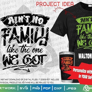 Ist keine Familie wie die, die wir haben |Schneiden oder Drucken DIYArt SIE Ihre eigenen Worte hinzufügen| Familientreffen Baum 90er Jahre Rap Hip Hop Fun Old School Ancestry
