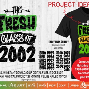 Klasse von | Digitales Design SVG Schnitt oder Druck | Klassentreffen 10 15 20 25 30 - 90er Jahre Schule Hip Hop Rap Old School Straßenschule Pride Back