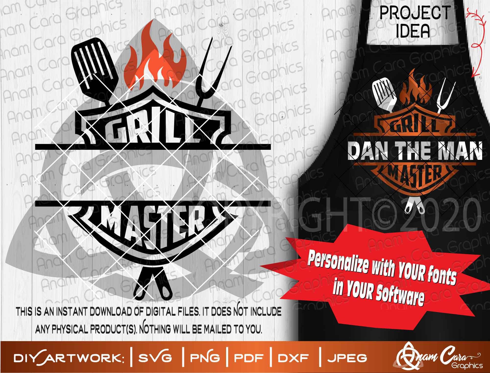 Grill Master Open Split | Cut Or Print DIYArt | BBQ Master Grill Summ…
