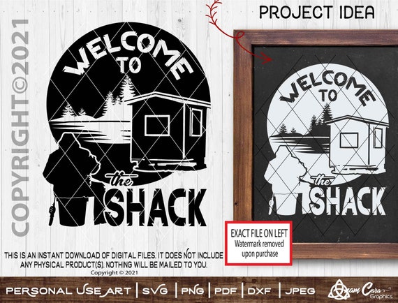 Welcome to the Shack SVG Cut or Print Diyart Ice House Winter Fishing Auger Shanty  Hut Drill It Bucket Decal Frozen Lake Shack Fish Jig -  Canada