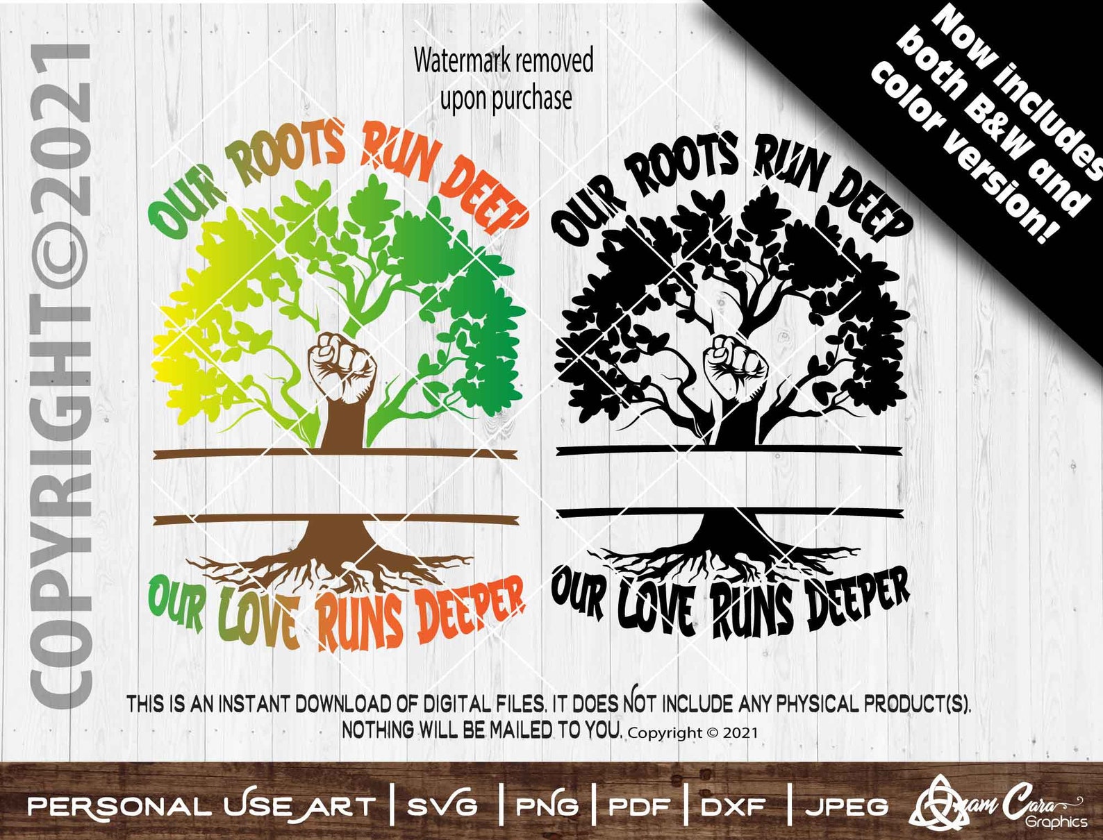 Our Roots Run Deep, Our Love Runs Deeper SVG Cut or Print Family