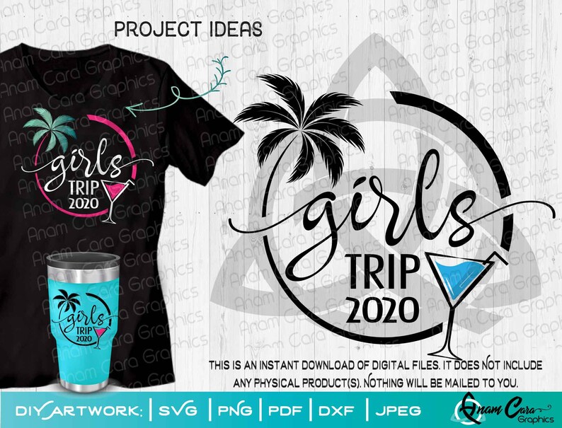 Download SVG Girls Trip 2020 Cut or Print DIY Art Family Vacation ...