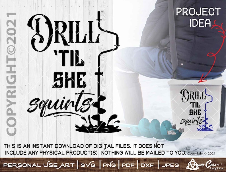 Drill Til She Squirts Svg Cut Or Print Diyart Funny Etsy Canada 