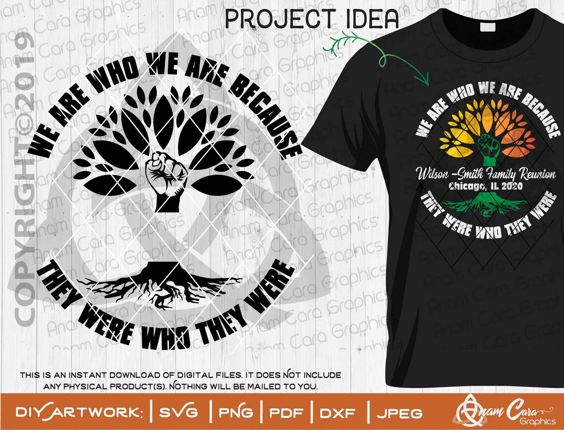 We are who we are template svg cut or print diyart family etsy