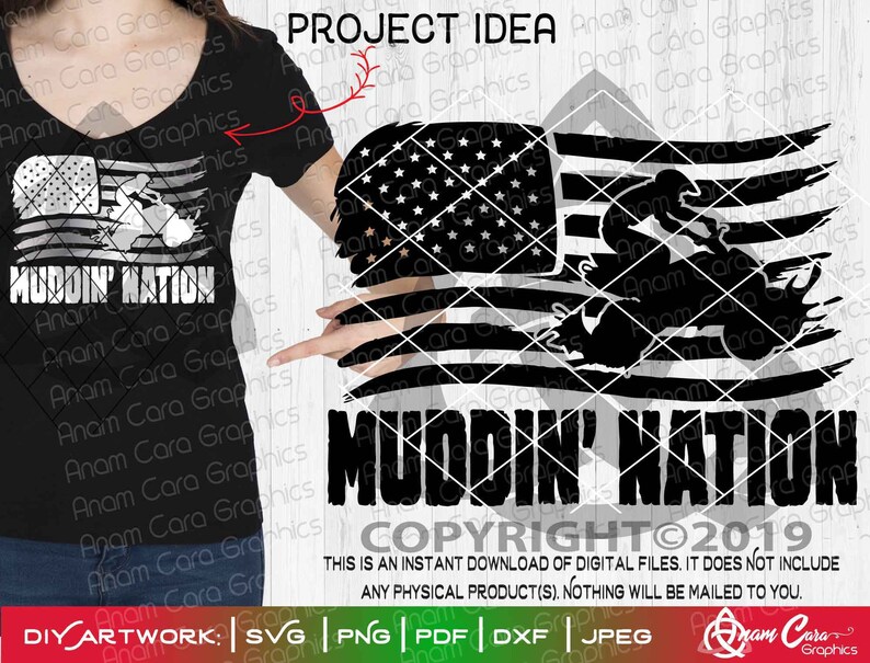 Muddin' Nation | SVG Cut or Print DIY Art|four Wheeler 4 Wheeler Quad ...