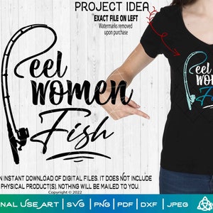 Carrete Mujeres Pescar /SVG Cortar o Imprimir DIYArt Mujer Pescadora Pescar Carrete Pesca de Invierno Perras Atrapar Peces Caña Bajo Jig Fin de Semana Hooker