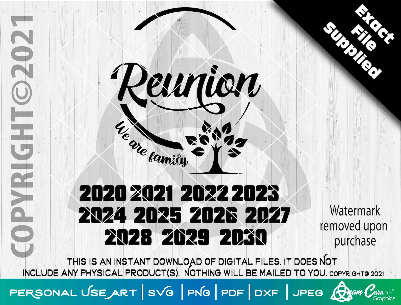 We are Family Reunion Cricle w Tree 2020 2021 2022 2023 | Etsy