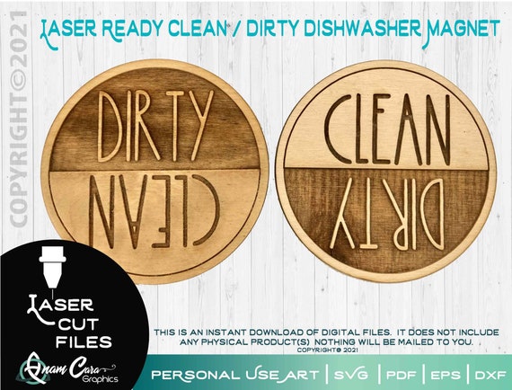 DIY Clean & Dirty Dishwasher Magnet With Free Printable Template