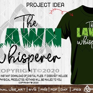 De gazonfluisteraar| DIYArt knippen of afdrukken | Fun Master Of Mowology Garden Gardening Expert Tuinman Grasmaaier Maai Vader Vaderdag-shirt T-shirt