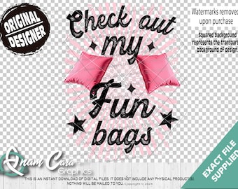 Check out My Fun Bags - Retro Funny | Full Color PNG DTF Sublimation Print Art| Funny Women's Cornhole Team Bags Champ Boss Toss Queen