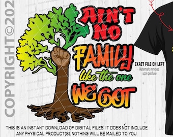 Ain't No Family Like the One We Got - Family Tree | Cut or Print DIYArt  Family Reunion Tree 90s Rap Hip Hop Fun Old School Ancestry