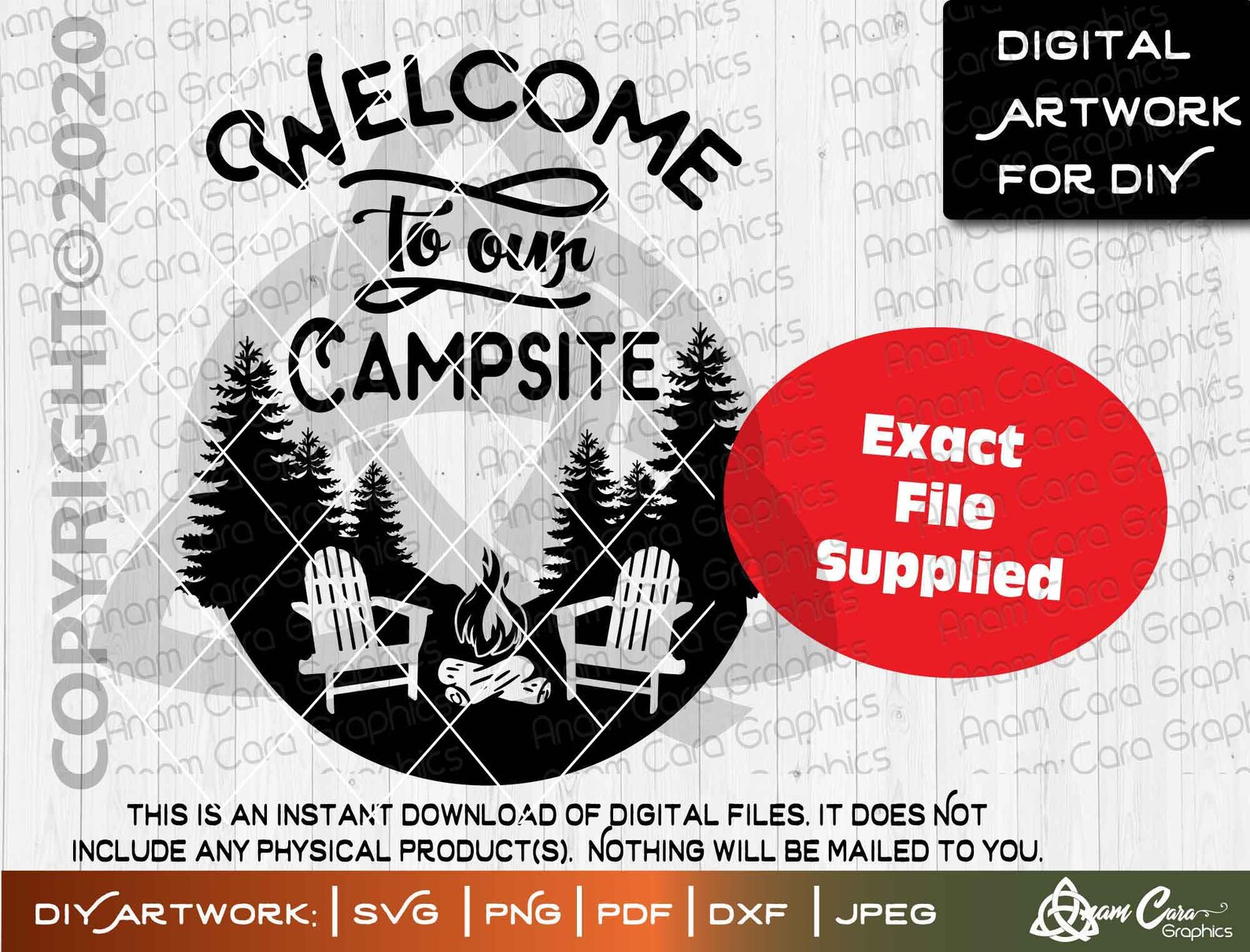 to Our Campsite SVG Cut or Print Diyart Camping Etsy