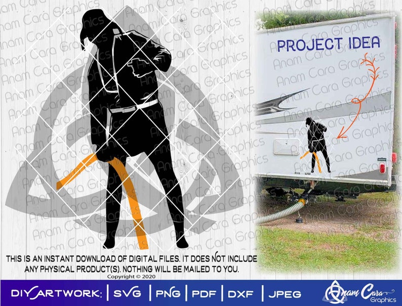 Download Funny Camping Silhouette SVG Cut or Print DIYArt Funny RV ...