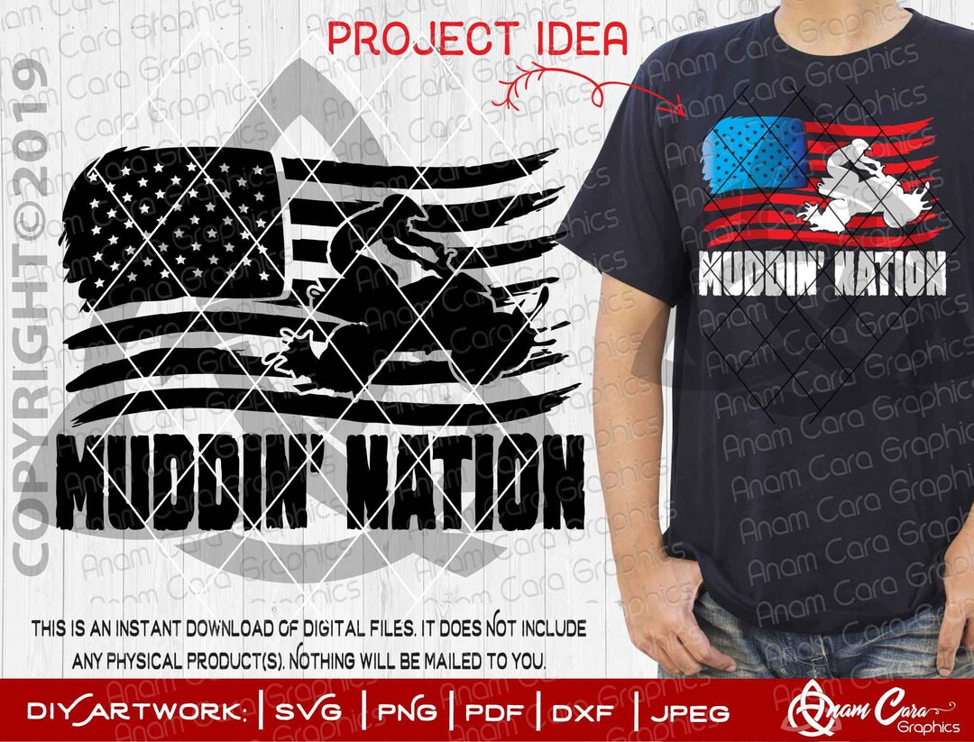 Muddin' Nation | SVG Cut or Print DIY Art|four Wheeler 4 Wheeler Quad ...