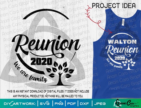 We are Family Reunion Cricle w Tree 2020 2021 2022 2023 | Etsy