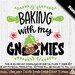 Baking With My Gnomies SVG Cut or Print Diyart Gnome Apron - Etsy