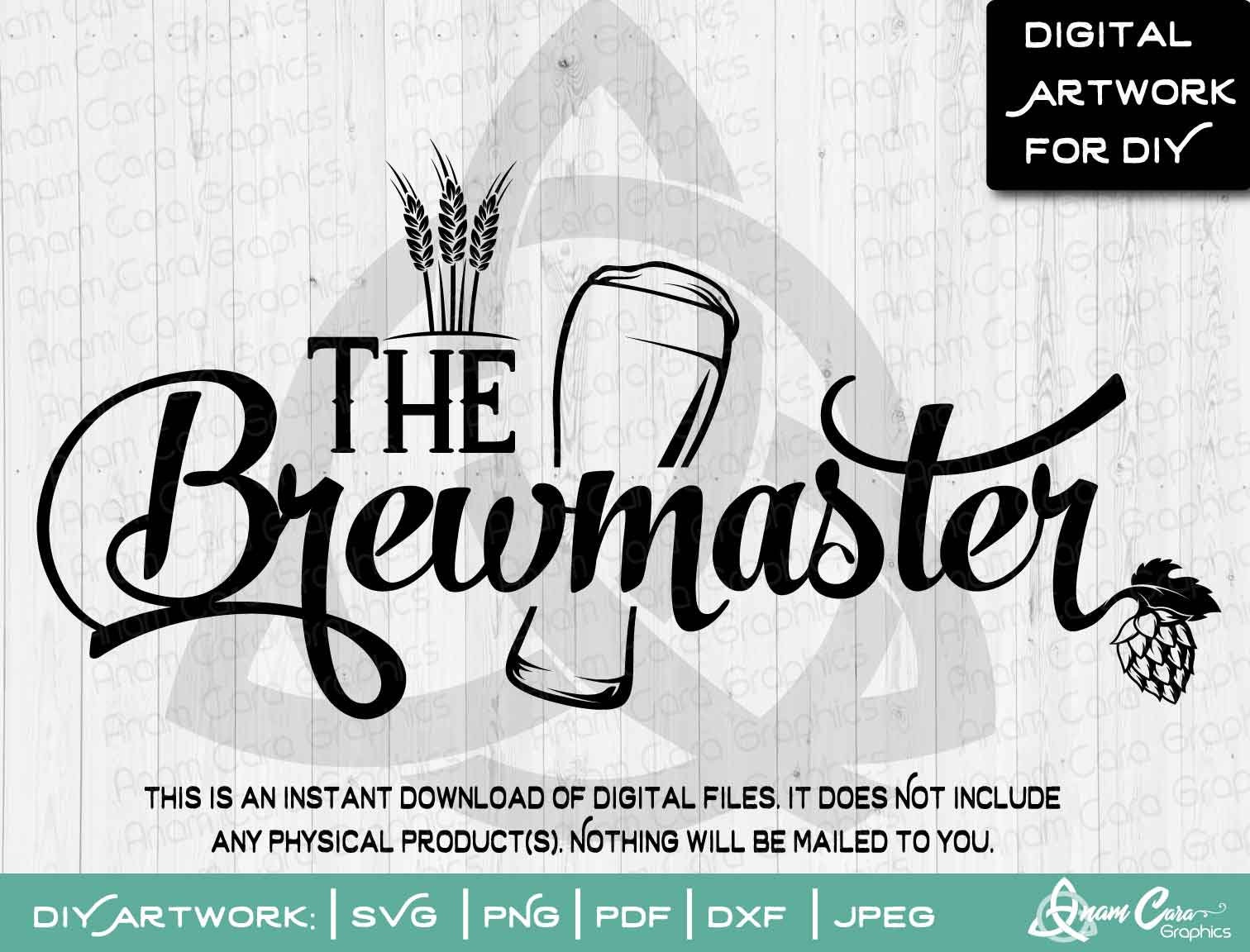 The Brewmaster SVG Cut/print Digital Art Home Brewery Brew - Etsy
