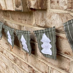 Christmas Tree Garland, Farmhouse Christmas Garland, Neutral Christmas Decor, Christmas Garland For Mantel, Tree Garland, Christmas Gift Mom