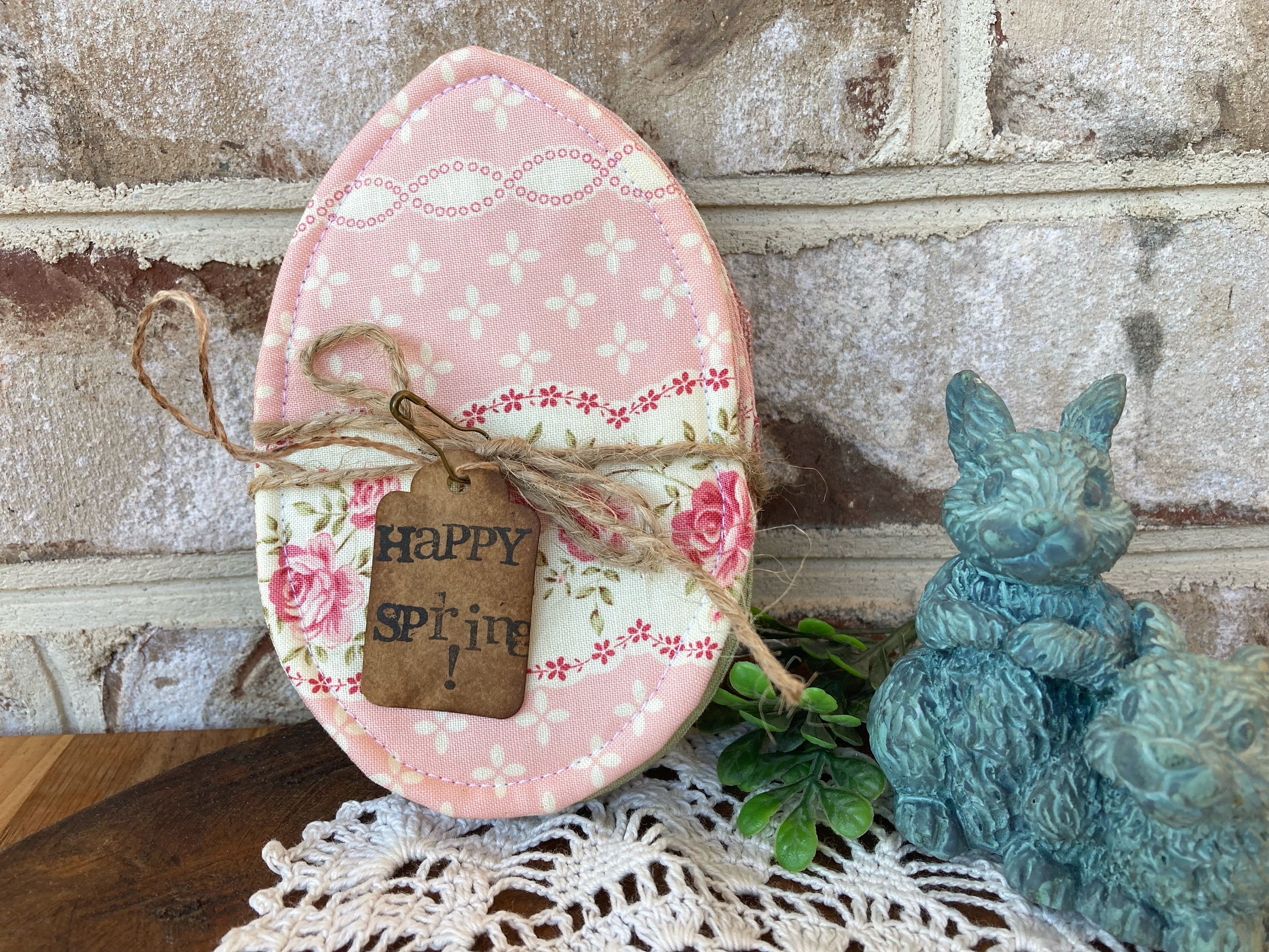 Easter Egg Coasters, French Country Table Decor, Farmhouse Easter Eggs ...