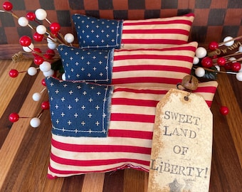American Flag Bowl Filler, Patriotic Bowl Fillers, American Flag Decor, Americana Flags, 4th of July Decor, Hutch Decor, Memorial Day Gifts