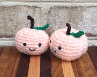 Peach Plushie, Fidget Toy Squishy, Fruit Stress Ball, Peach Decor, Cheer Up Gift for a Woman, Peach Gift, Mothers Day Gift For Grandma