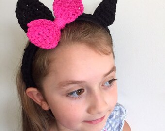 Black Cat Ears Headband, Crochet Cat Ears, Cat Ears Cosplay, Cat Costume Costume For Kids, Chemo Gifts for Kids, Cat Lover Gift For Kids