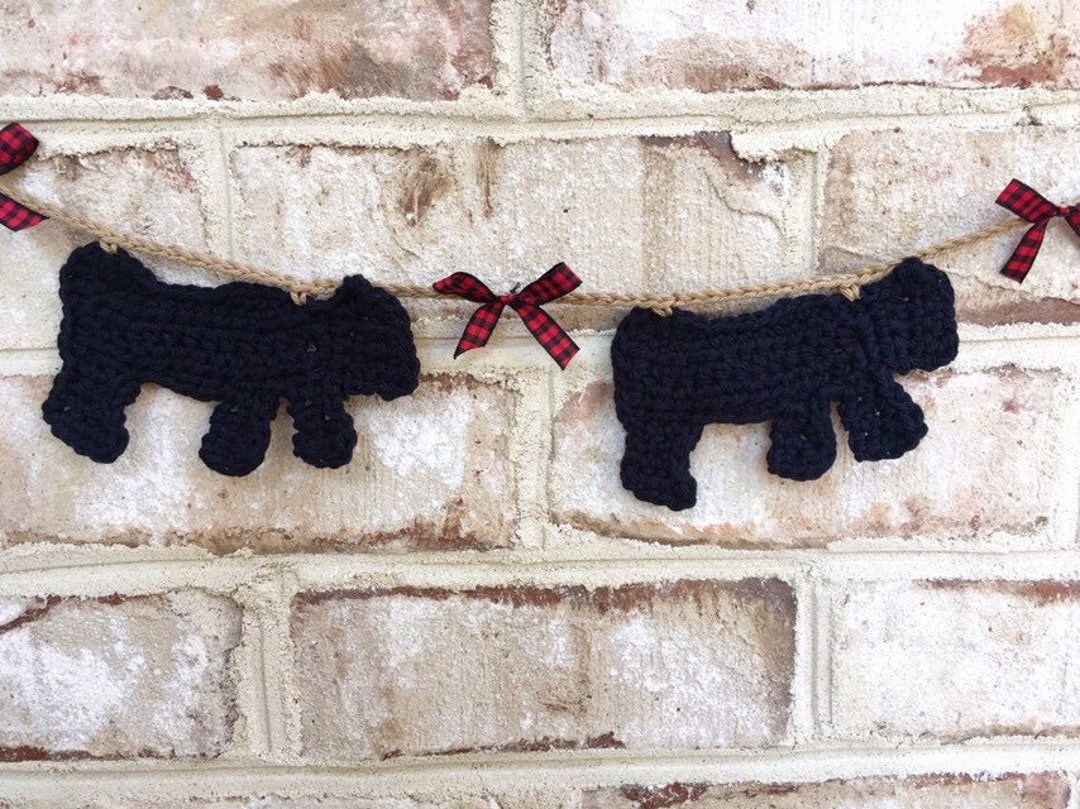 Bear Garland, Black Bear Decor, Primitive Bears, Rustic Cabin Decor ...