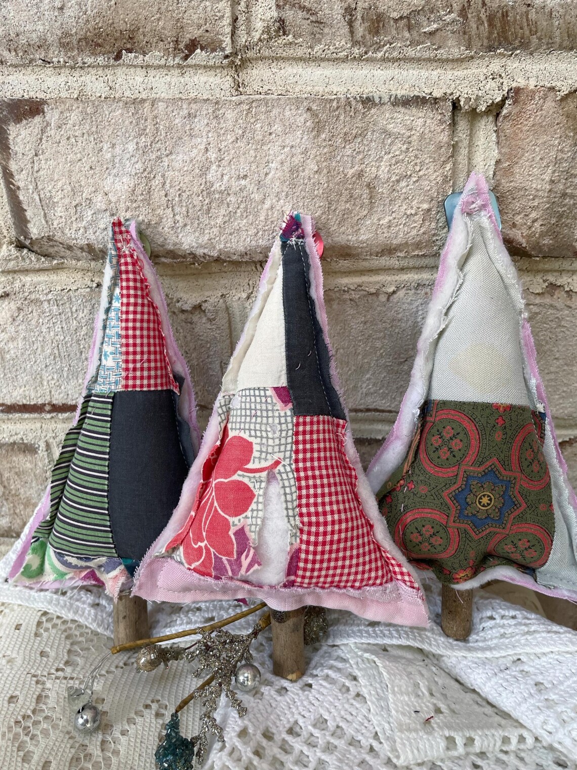 Vintage Quilt Christmas Tree, Quilted Christmas Tree, Farmhouse ...