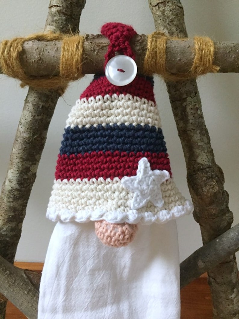 Crochet Gnome Towel Topper Free Pattern 415