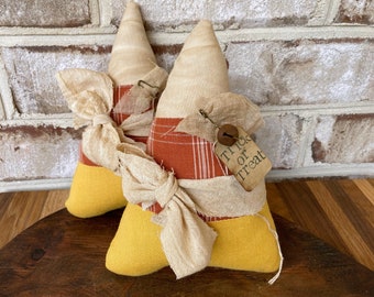 Primitive Candy Corn Bowl Fillers, Candy Corn Tiered Tray Decor, Prim Halloween Decor, Rustic Candy Corn, Halloween Gifts for Teachers, Fall