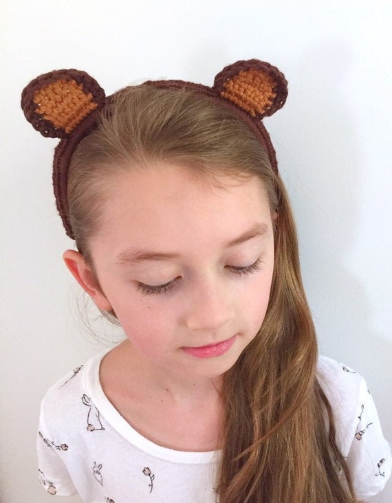 Bear Ears Headband Woodland Animal Headbands Cosplay Animal Ears Teddy Bear Ears Teddy Bear Costume Chemo Gift for Kids Bear Gifts Etsy UK