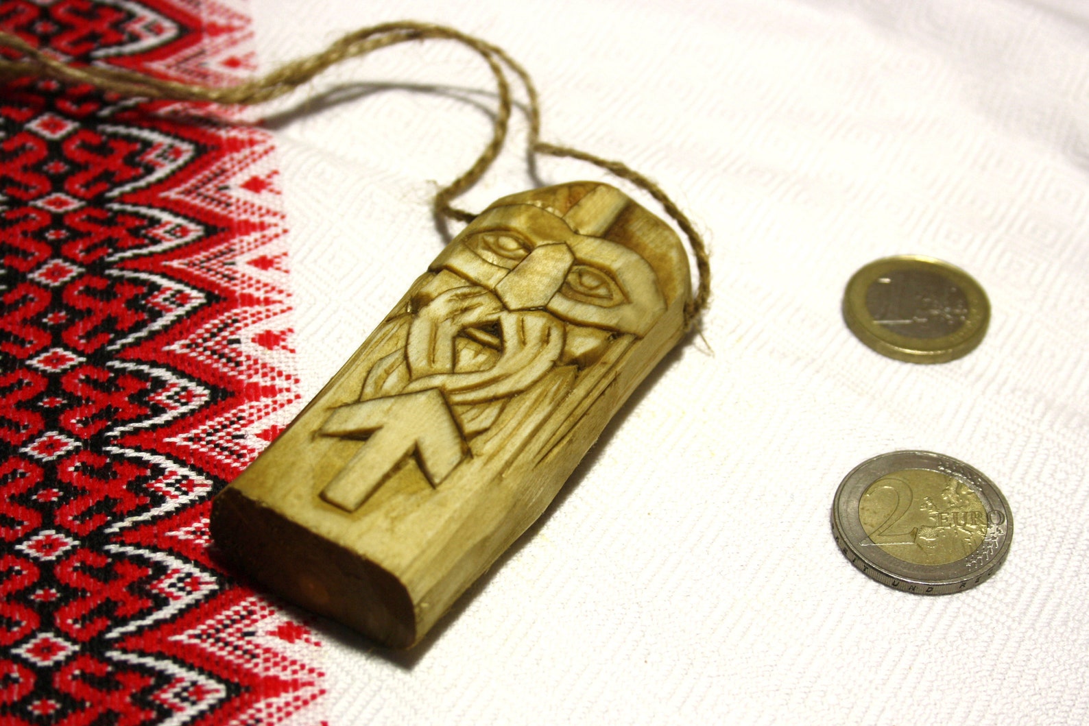 Tyr. Wooden Home Talisman. Handmade Wood Carving. Scandinavian Etsy