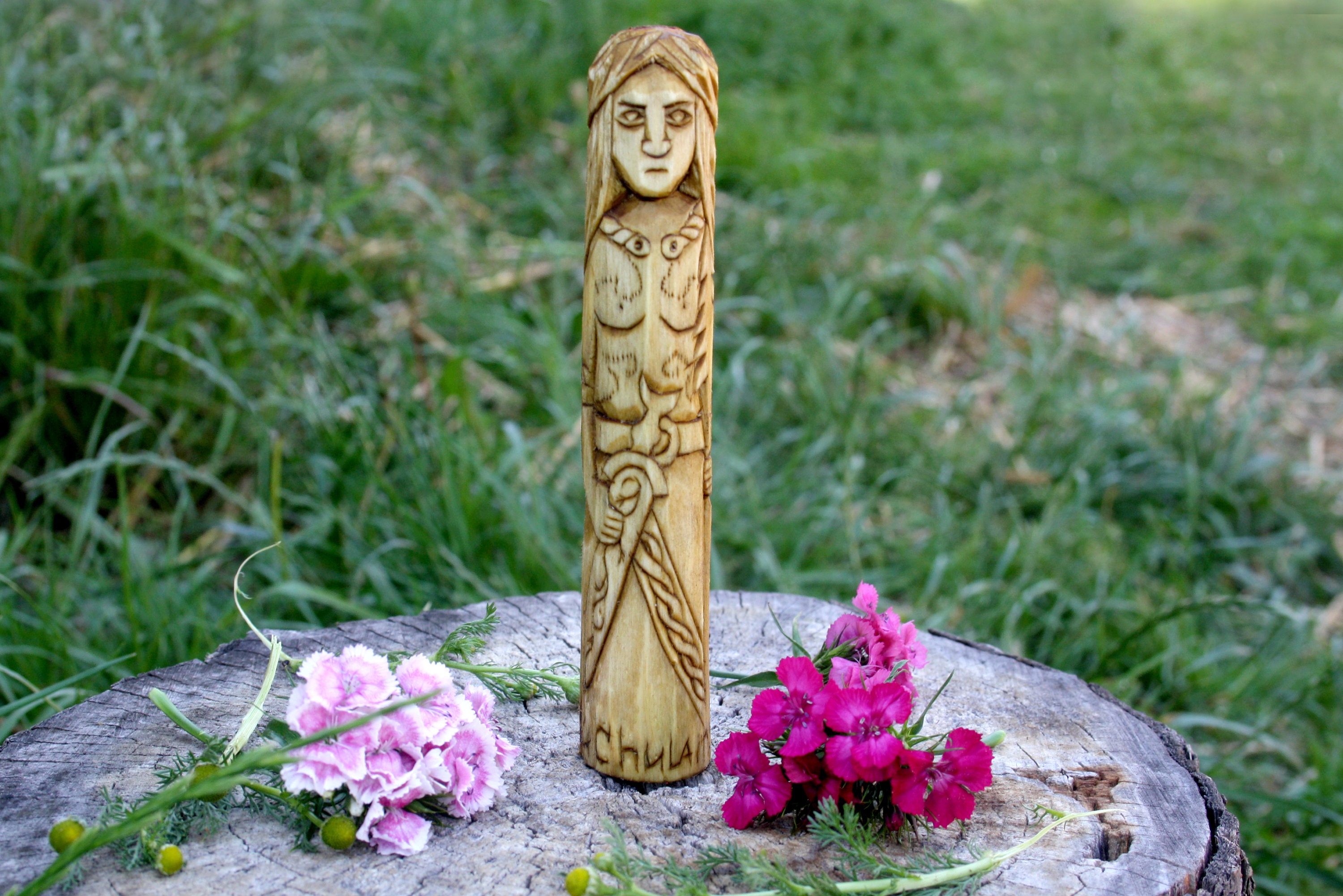 90s Ireland製 Hand Made Statue Saint Joseph with Jesus - Unusual Antique Statue - Irish Statue