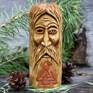 NIEUW. Standbeeld van de Noorse God ODIN. Figuur van Odin. Wodan.