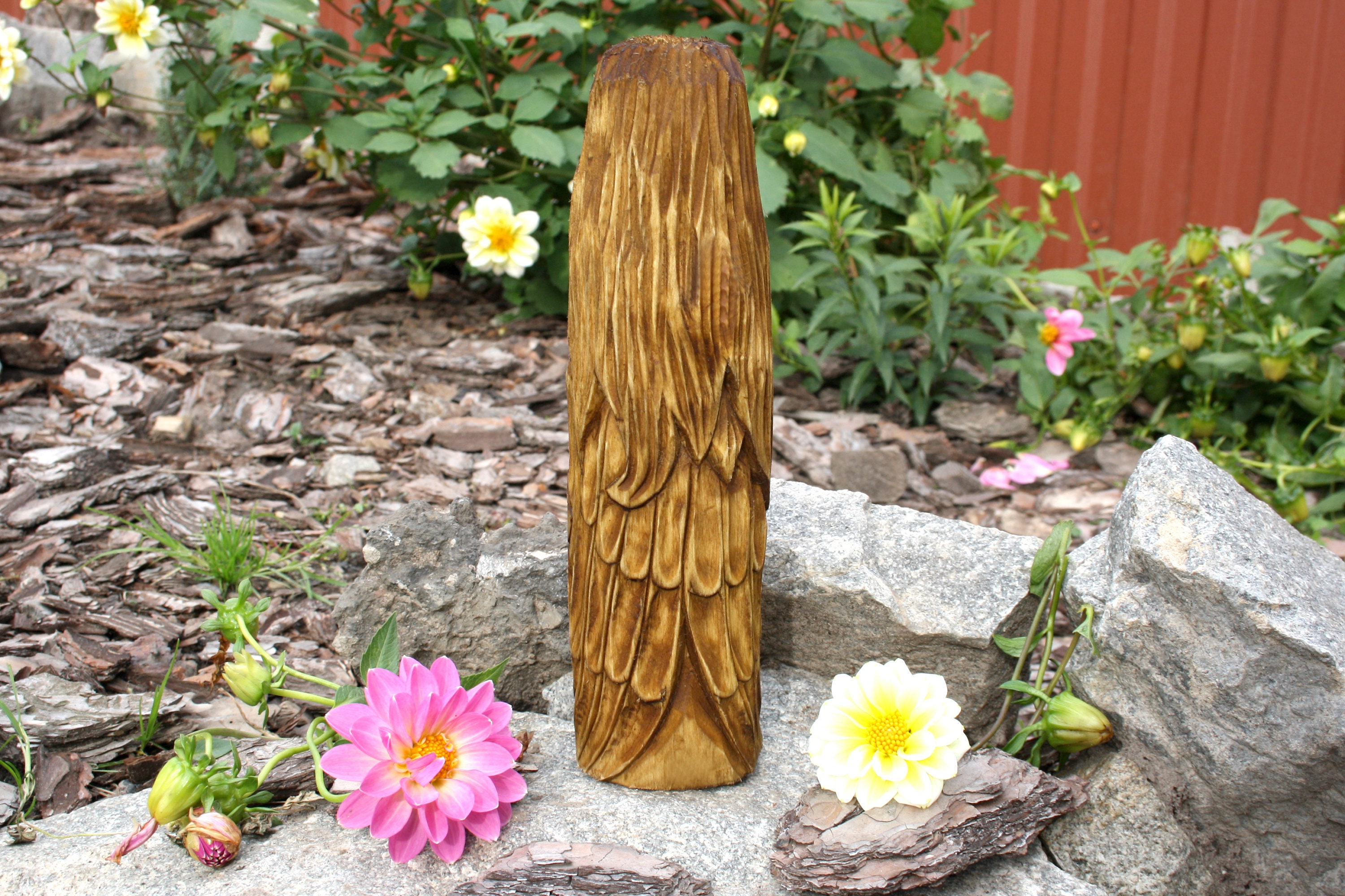 Big Hand Crafted Wooden Statue Of Freya Norse Goddess Freya Etsy