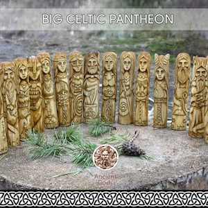 All Celtic Pantheon of gods. Big Celtic altar. CERNUNNOS DAGDA DANU Morriggan Celtic gods.Wiccan, wicca, altar, druid, witchcraft, gaelic .
