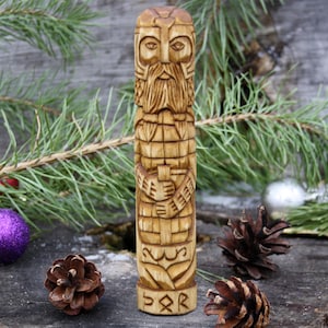 Thor statue. Norse God Thor. Viking's god. Hand crafted wooden Statue.