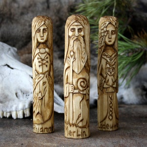 BLODEUWED RHIANNON et MERLIN. Déesse celtique. Wicca, wicca, autel, druide, sorcellerie, gaélique. Dieux celtiques.